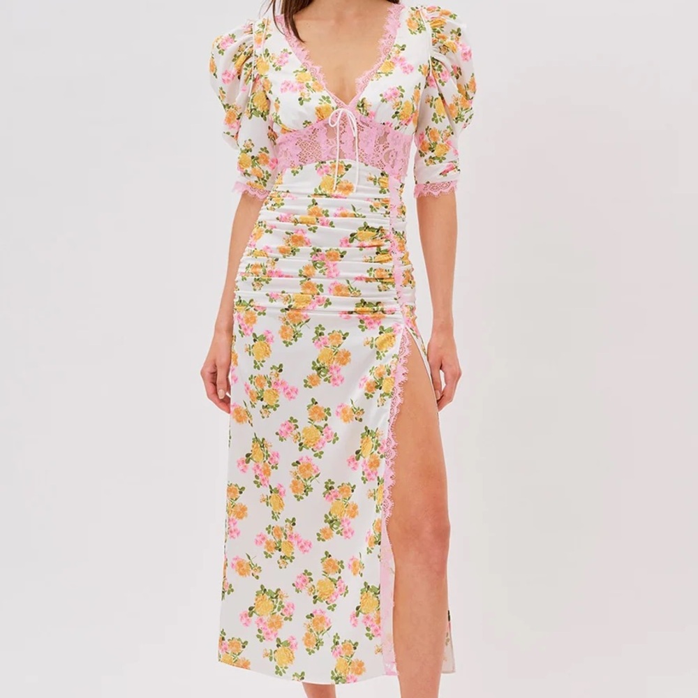 For Love And Lemons Emma Midi Dress
